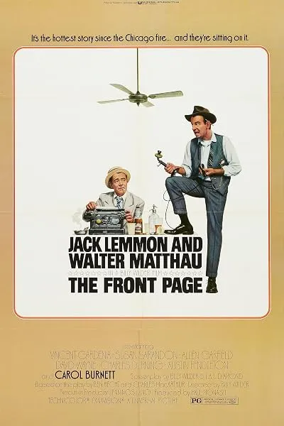  فیلم The Front Page 1974