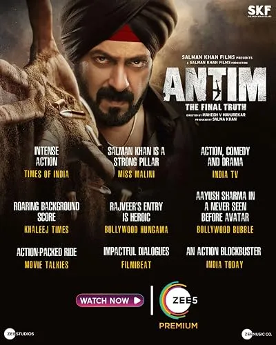  فیلم هندی Antim: The Final Truth 2021